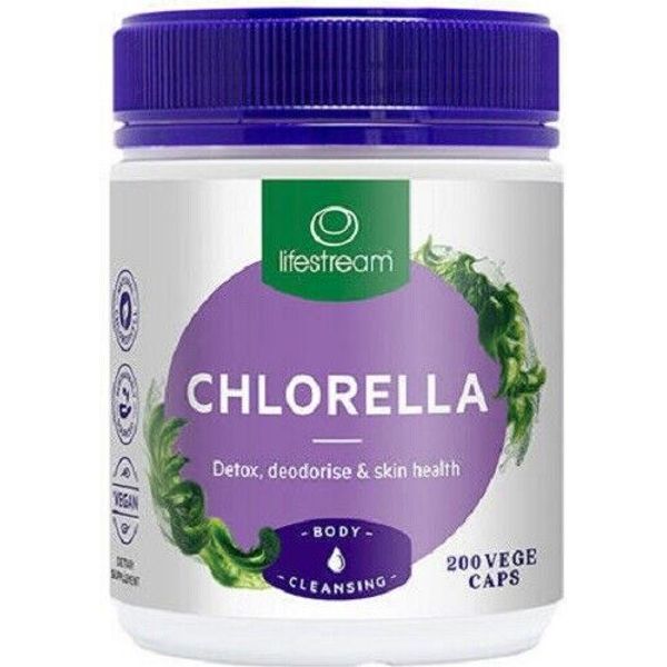 Lifestream Lifestream Chlorella 500mg 200 Capsules  - made in New Zealand