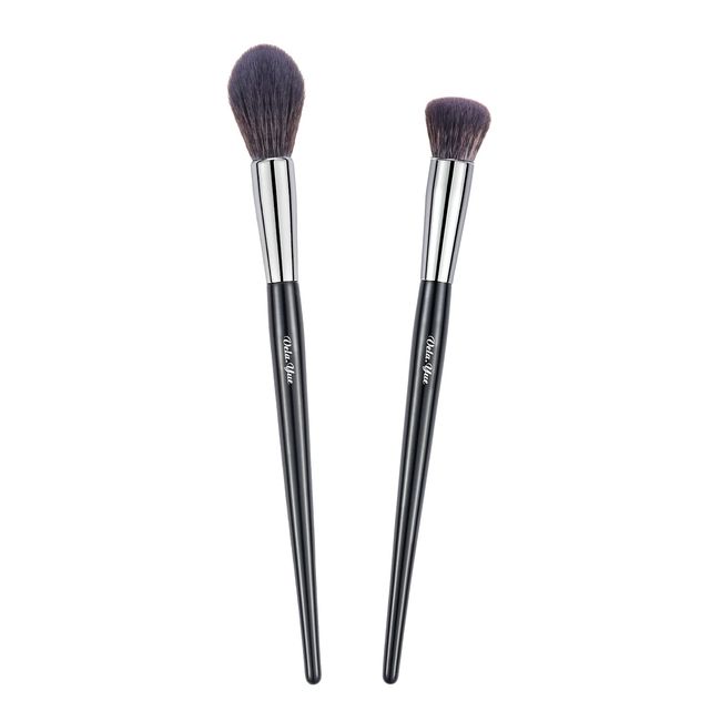 Vela.Yue Makeup Brushes Set 2pcs Precision Face Shape Highlighter Blender Makeup Brush