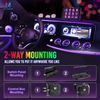 RGB 12Gang Switch Panel Kit Momentary LED Toggle Strobe Light Bar Relay System