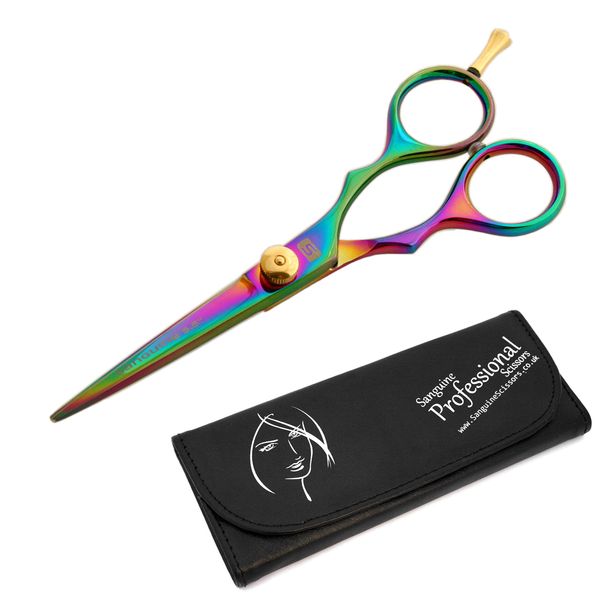 Sanguine Professional Hair Cutting Scissors - 5.5" (14cm) Presentation Case