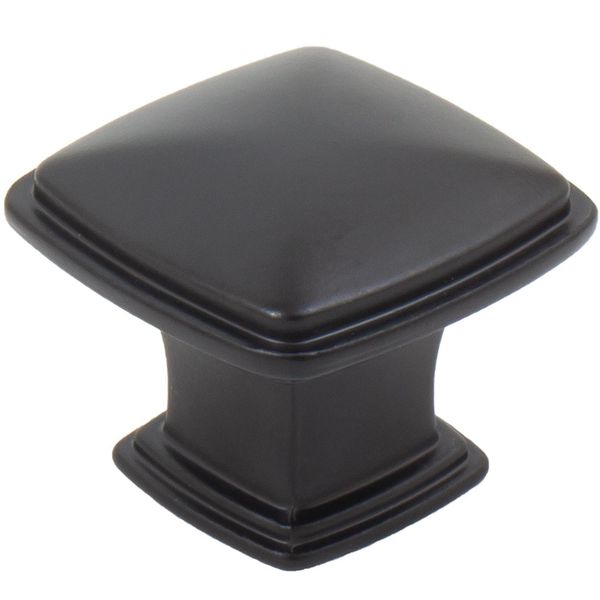 Sherwood Cabinet Knob, 1-1/4 Inches, Matte Black by Stone Harbor Hardware