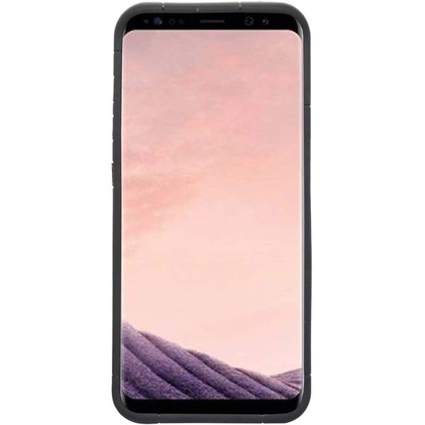 Case For Galaxy S8 Two Tone Hard back Case Cover In Black Compatible With Galaxy S8