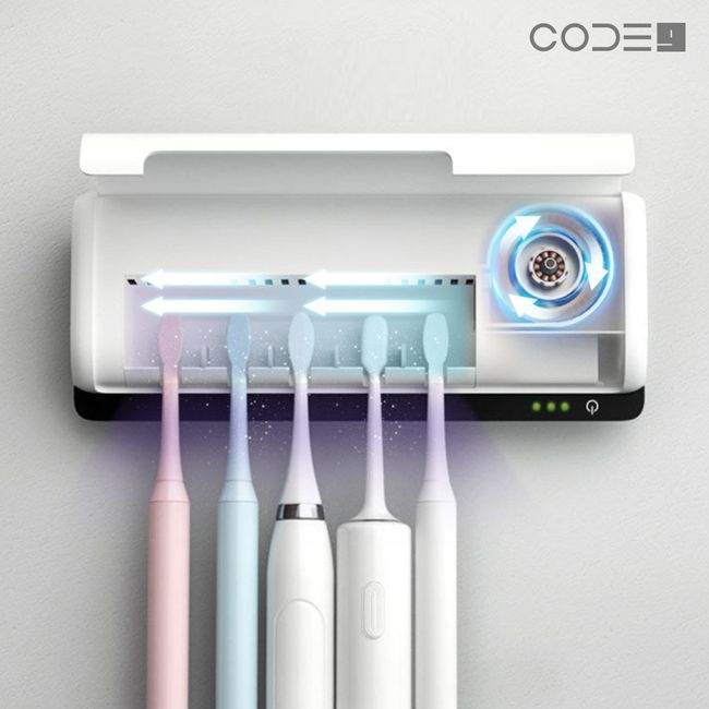 Wireless UV Air Automatic Drying Toothbrush Sterilizer CN-010, White