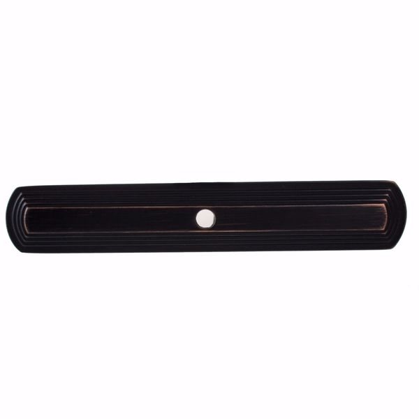 GlideRite 6" Round Rectangle Cabinet Backplate KnoOil Rubbed Bronze 1079-ORB-1