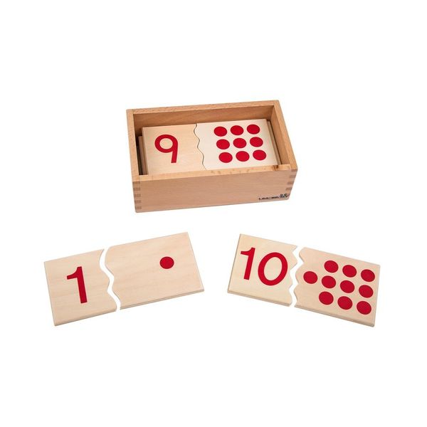 Leader Joy Montessori USA Montessori Math Materials Number Puzzle 1-10 for Preschool Early Learning Tool