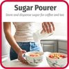 Goodcook Glass Sugar Dispenser Kitchenware, 12 oz, Clear/White
