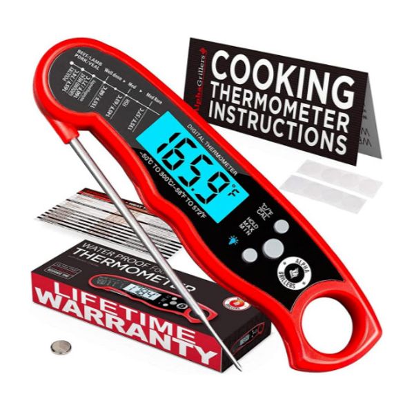 Cooking Thermometer Instead Read Grill Cook Backlight Digital Food Probe Kitchen