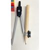 Drawing Compass. HELIX Metal Compass + Eraser + Free Pencil + Sharpener.