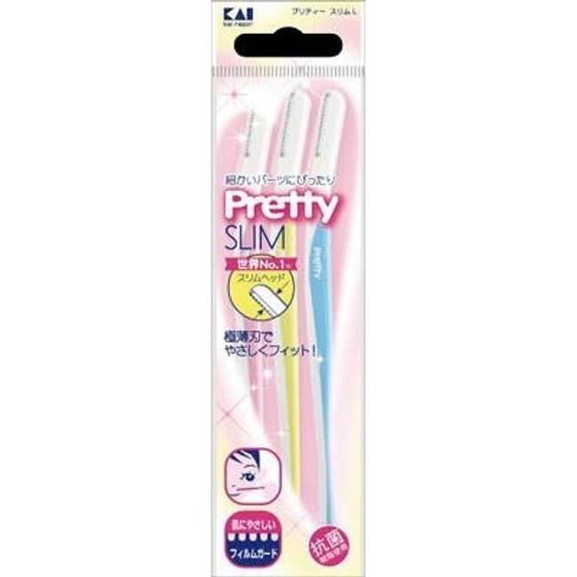 Kaijirushi GA0006 Pretty Pretty Slim L 3 pieces women&#39;s razor Shipping included for regular mail only