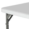 34" Plastic Square Table with Resin Top Game Table for Puzzles Crafting White