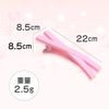Loveril Hair Clips, 10 Pieces in 5 Colors, Ribbon Clips, Hair Ornaments, Bangs, Hair Accessories, Hair Clips, Hairpins, Hair Arrangements (Cute Colors)