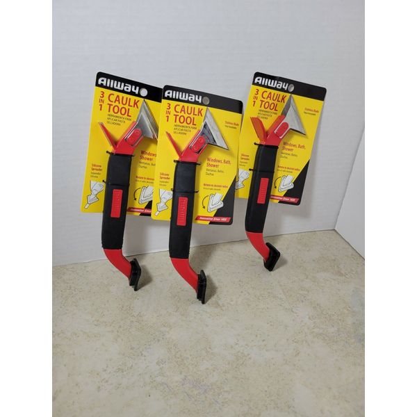 ALLWAY 3-in-1 Caulk Tool. Lot of 3