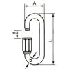 8mm Quick Link (Standard Opening) - A4 (Marine Grade) Stainless - 2 Pack