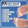 Dr. Frederick's Original Gel Toe Spreaders - 2 ct - Soft Toe Spacers for Bunions & Overlapping Toes - Pain Relief Orthotic for Men & Women - One Size