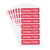 Donation Stickers,4X1 Inch Red Color-Coded Moving Labels,160 Pcs Per Pack