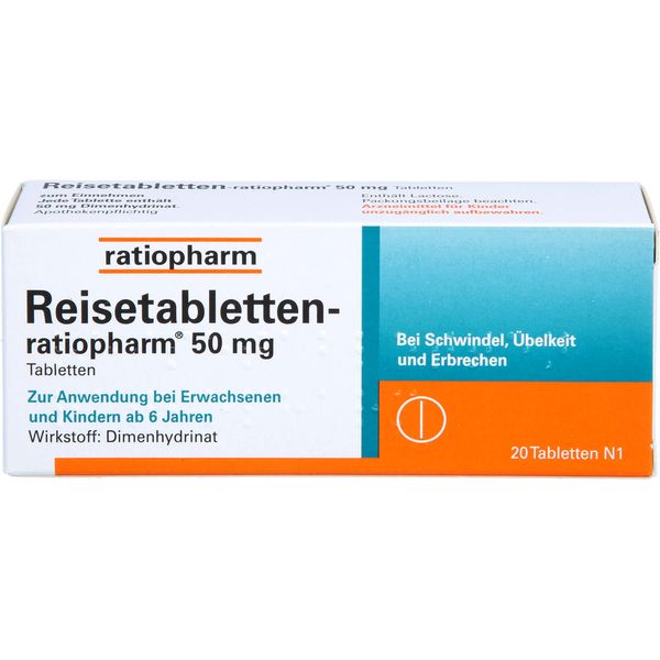 Reisetabletten-ratiopharm, 20 St. Tabletten