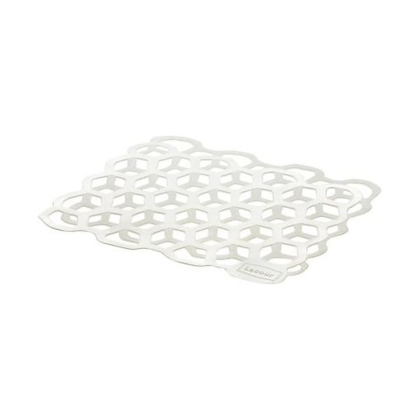 Richell Sink Mat, White, Raccole, Silicone Mat, Heat Resistant