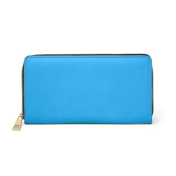 Womens Wallet, Zip Purse, Vibrant Blue Purse - One size