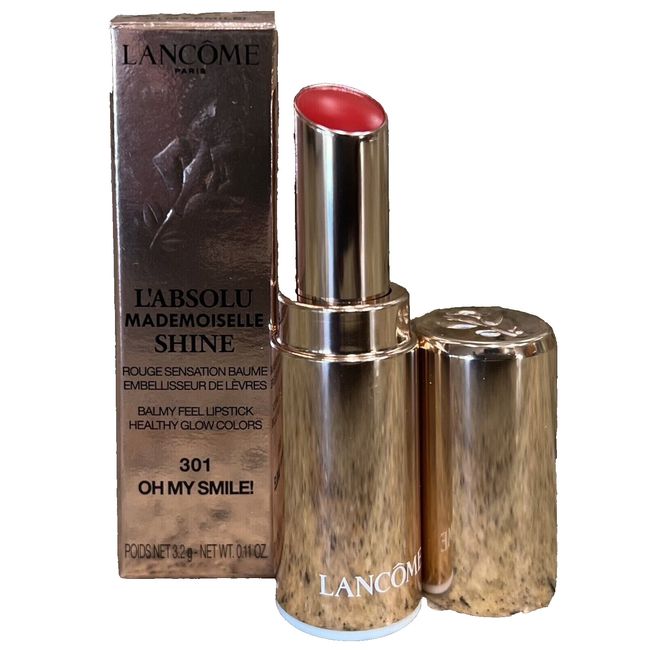 Lancome L'Absolu Mademoiselle Shine Lipstick 301 OH MY SMILE! Full Size