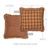 VHC Brands 14960 Bedding Accessory, Euro Sham 26x26