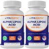 Vitamatic Alpha Lipoic Acid (ALA) 600mg Per Serving - 240 Capsules - 2 Pack
