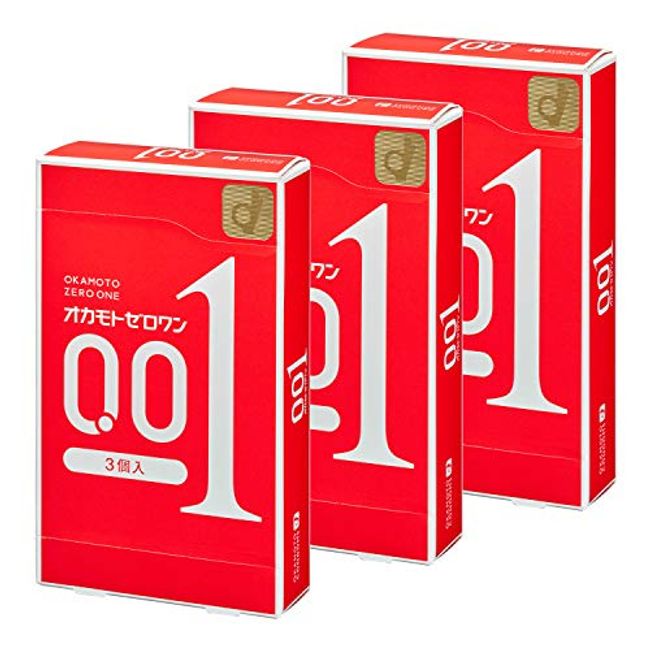 Okamoto Condoms [Bulk Purchase Set] Okamoto Zero One 0.01mm 3 pieces x 3 boxes