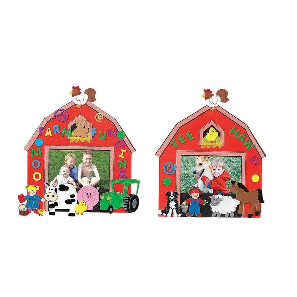 Fabulous Foam Farm Frames, Arts & Crafts, Makes 24
