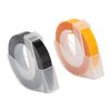 Manual Label Maker, Ergonomic Design Mini Easy Efficient Portable Embossing Label Maker with 2 Rolls Tapes for Office (Yellow)