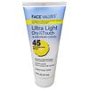 Face Values SPF 45 Ultra Light Dry Touch Sunscreen 6 oz.  READ DESCRIPTION