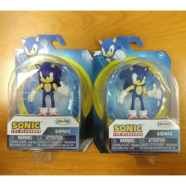 2 Pack: Sonic The Hedgehog - Sonic 2.5" Action Figure Jakks Pacific New -  E13A