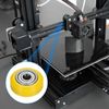 sourcing map 8Pcs 3D Printer Wheel with 625ZZ Linear Bearing, 3D Printer Pom Roller Plastic Pulley Wheel for 3D Printer, Yellow