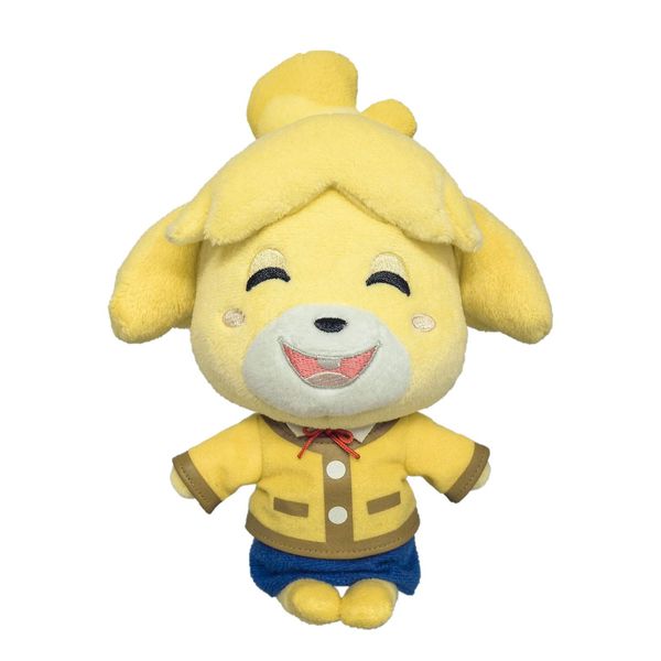 Sanei Boeki Animal Crossing All Star Collection Isabelle Plush Toy (Smiling), Size S, Height 8.1 inches (20.5 cm)