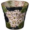 Mino Ware 131-1514 Chuhai Flower (Black)