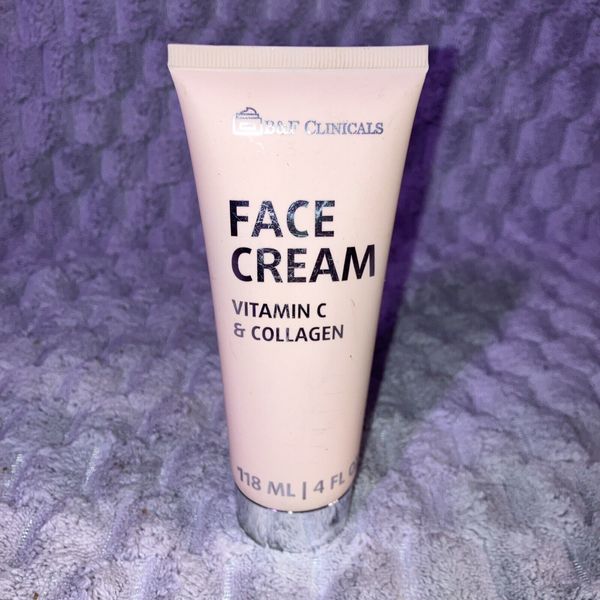 B&F Clinicals Vitamin C & Collagen Face Cream 4 fl oz Sealed.