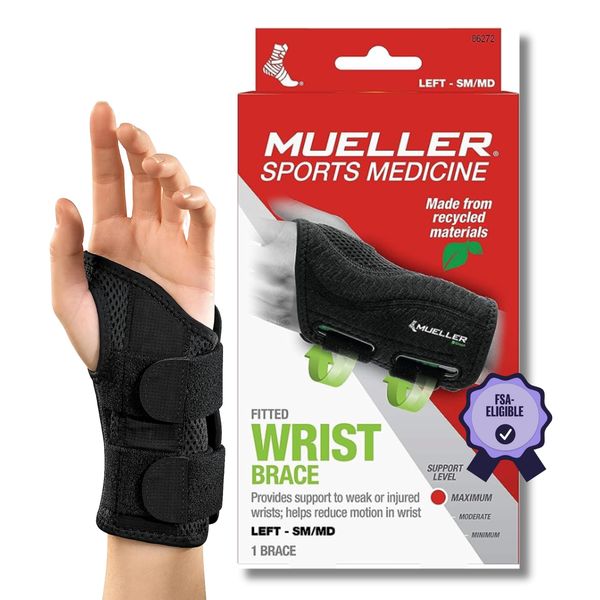 WRIST BRACE LT 86272 'GREEN' UNI/BLK MUELLER SPORTS MEDICINE by curveland