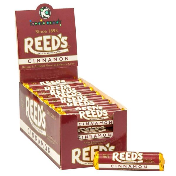 Reed’s Cinnamon Candy Rolls | Traditional Cinnamon Hard Candy | Reed’s Classic Spiced Hard Cinnamon Candy Brought To You By Iconic Candy | 24 Count…