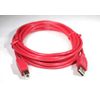 USB 2.0 Cable Red A to B 10FT Excellent for Important Cables Designed in USA