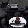 Biqing Motorcycle License Plate Holder Angle Adjustable Motorcycle Tail Lamp Remodeling Black Coating Rust Proof