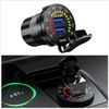 Dual USB Car Cigarette Lighter Socket Phone Charger Power Outlet W/LED Voltmeter