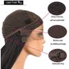 26 Inches Mint Blue Synthetic Lace Front Wig Long Body Wave Baby Blue Lace Wigs for Women Party Queen Wig