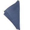 TIES R US Navy and White polka dot Pocket Square