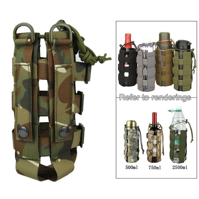 Tactical MOLLE Water Bottle Pouch for Backpack