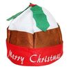 Novelty 'Merry Christmas' Felt Pudding Hat