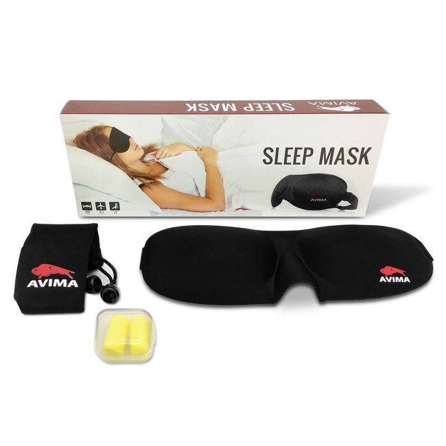 Eye Mask Sleep Soft Padded Shade Cover Rest Relax Sleeping Blindfold - 10 Pack