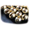 Tungsten Vertical Slit Fly Tying Beads (5.1mm 20pcs, Gold(Round))