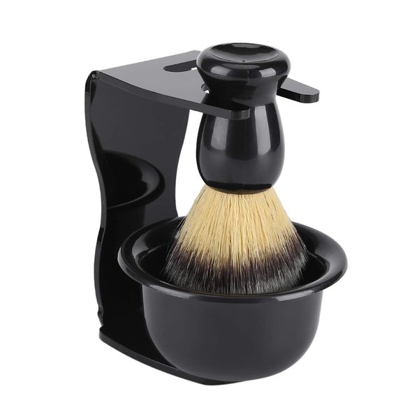 Shaving Bowl 3 PCS Professional Men Shaving Brush + Stand/Holder + Bowl Set