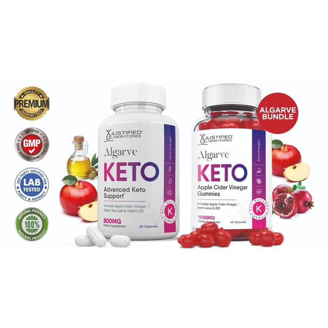 Alrgarve Keto ACV Gummies & Keto ACV Pills 1275MG Bundle