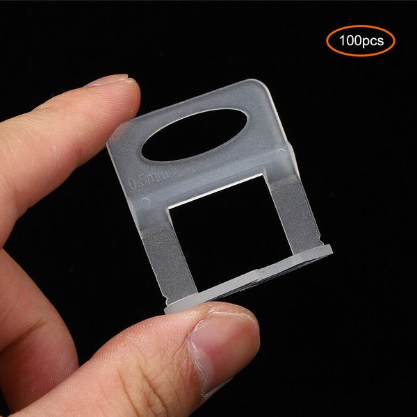 100Pcs 0.5mm Tile Leveler Base Clips Wall Tiling Flooring Position Leveling