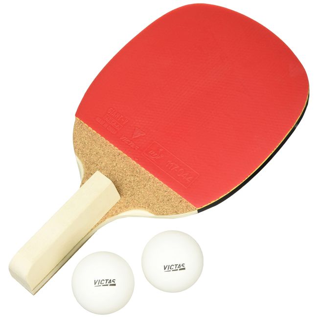 VICTAS 320030 Table Tennis Racket, Rubberized Racket, BASIC 1500P, Basic 1500P, Pen Holder, Japanese Style (Square)