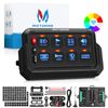 MICTUNING P1s RGB 8-Gang Wireless Switch Panel, LED Light Bar Remote Control Box